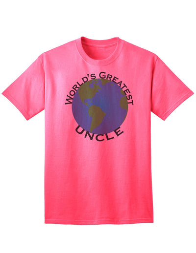 Premium Adult T-Shirt for the World's Best Uncle-Mens T-shirts-TooLoud-Neon-Pink-Small-Davson Sales