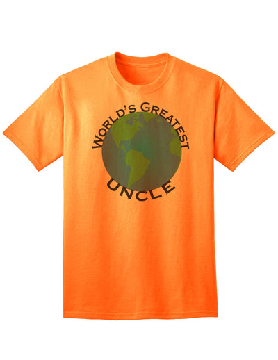 Premium Adult T-Shirt for the World's Best Uncle-Mens T-shirts-TooLoud-Neon-Orange-Small-Davson Sales