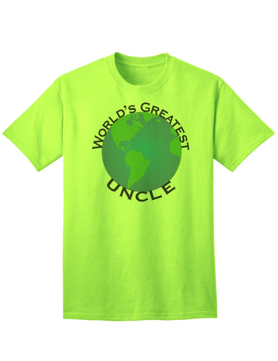 Premium Adult T-Shirt for the World's Best Uncle-Mens T-shirts-TooLoud-Neon-Green-Small-Davson Sales