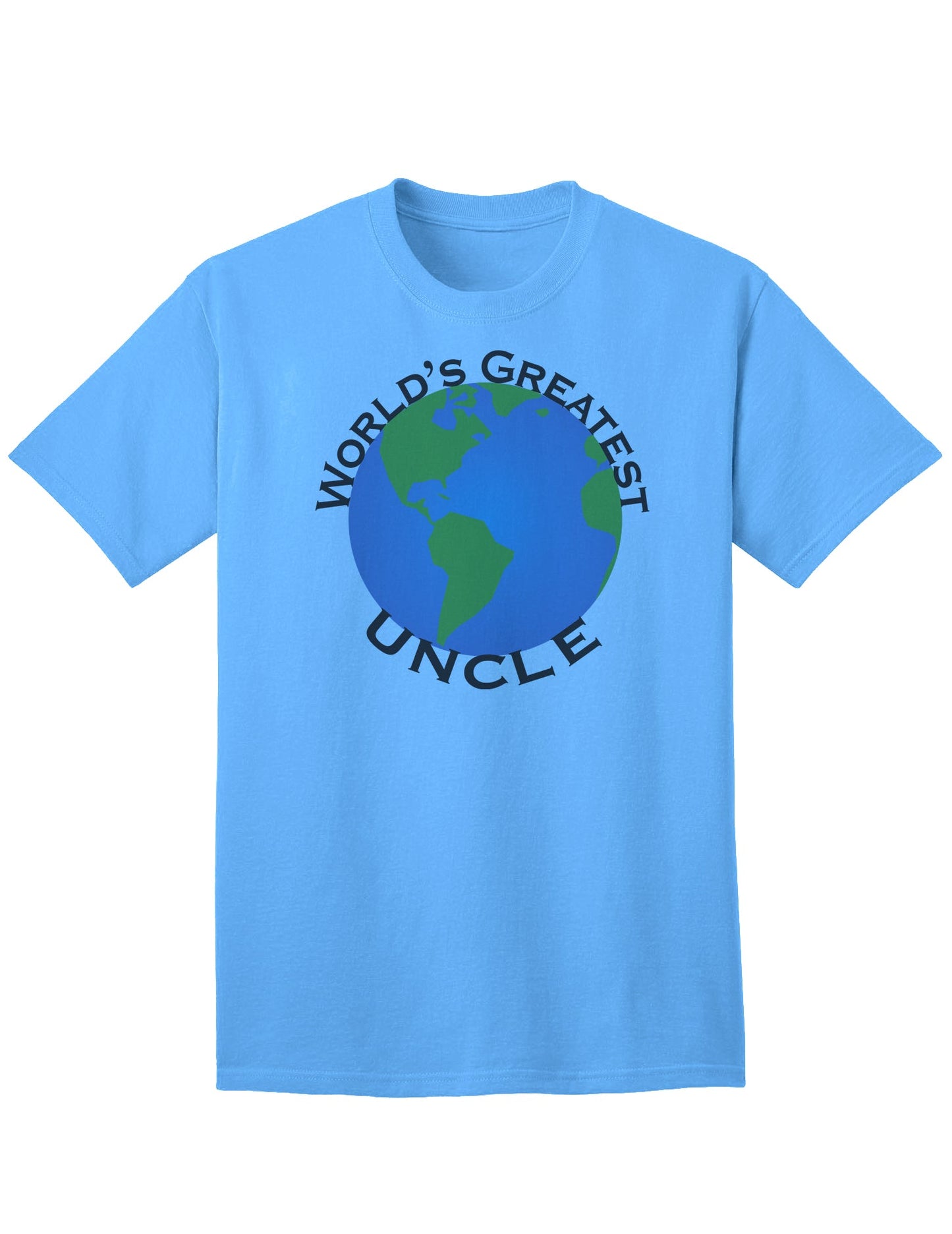 Premium Adult T-Shirt for the World's Best Uncle-Mens T-shirts-TooLoud-Aquatic-Blue-Small-Davson Sales