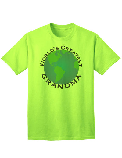 Premium Adult T-Shirt for the World's Greatest Grandma-Mens T-shirts-TooLoud-Neon-Green-Small-Davson Sales