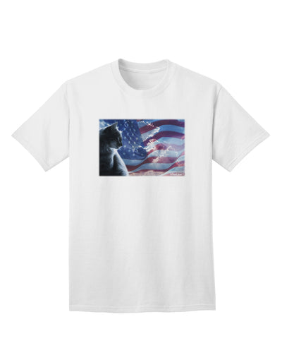 Premium All American Cat Adult T-Shirt by TooLoud-Mens T-shirts-TooLoud-White-Small-Davson Sales