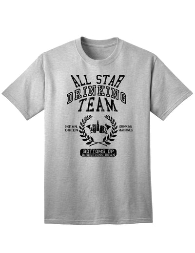 Premium All-Star Drinking Team Adult T-Shirt-Mens T-shirts-TooLoud-Ash-Gray-Small-Davson Sales