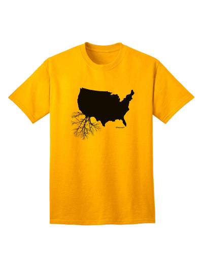 Premium American Roots Design Adult T-Shirt by TooLoud-Mens T-shirts-TooLoud-Gold-Small-Davson Sales