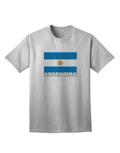 Premium Argentina Flag Adult T-Shirt - Authentic Design for Patriotic Wear-Mens T-shirts-TooLoud-AshGray-Small-Davson Sales