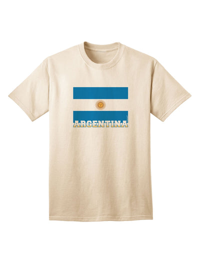 Premium Argentina Flag Adult T-Shirt - Authentic Design for Patriotic Wear-Mens T-shirts-TooLoud-Natural-Small-Davson Sales