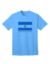 Premium Argentina Flag Adult T-Shirt - Authentic Design for Patriotic Wear-Mens T-shirts-TooLoud-Aquatic-Blue-Small-Davson Sales