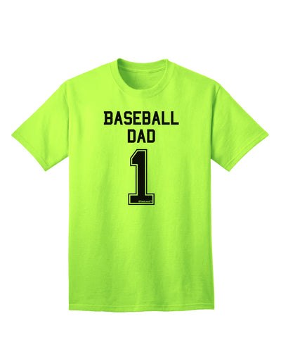 Premium Baseball Dad Jersey Adult T-Shirt - A Must-Have for Every Baseball Enthusiast-Mens T-shirts-TooLoud-Neon-Green-Small-Davson Sales