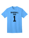 Premium Baseball Dad Jersey Adult T-Shirt - A Must-Have for Every Baseball Enthusiast-Mens T-shirts-TooLoud-Aquatic-Blue-Small-Davson Sales