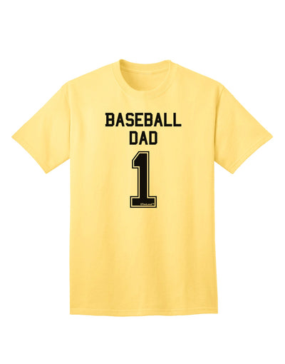 Premium Baseball Dad Jersey Adult T-Shirt - A Must-Have for Every Baseball Enthusiast-Mens T-shirts-TooLoud-Yellow-Small-Davson Sales