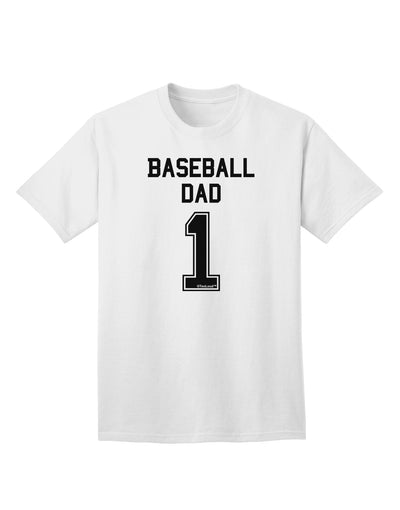 Premium Baseball Dad Jersey Adult T-Shirt - A Must-Have for Every Baseball Enthusiast-Mens T-shirts-TooLoud-White-Small-Davson Sales