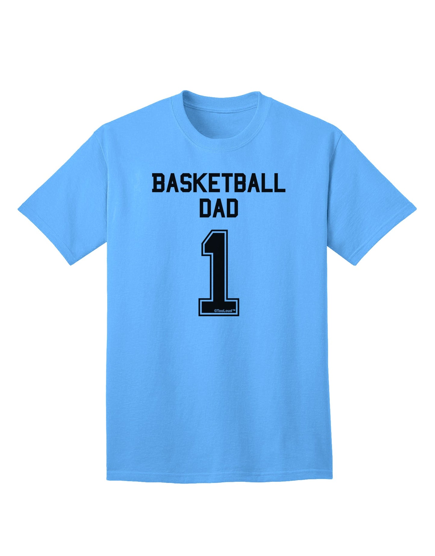 Premium Basketball Dad Jersey Adult T-Shirt - A Must-Have for Sports Enthusiasts-Mens T-shirts-TooLoud-Aquatic-Blue-Small-Davson Sales