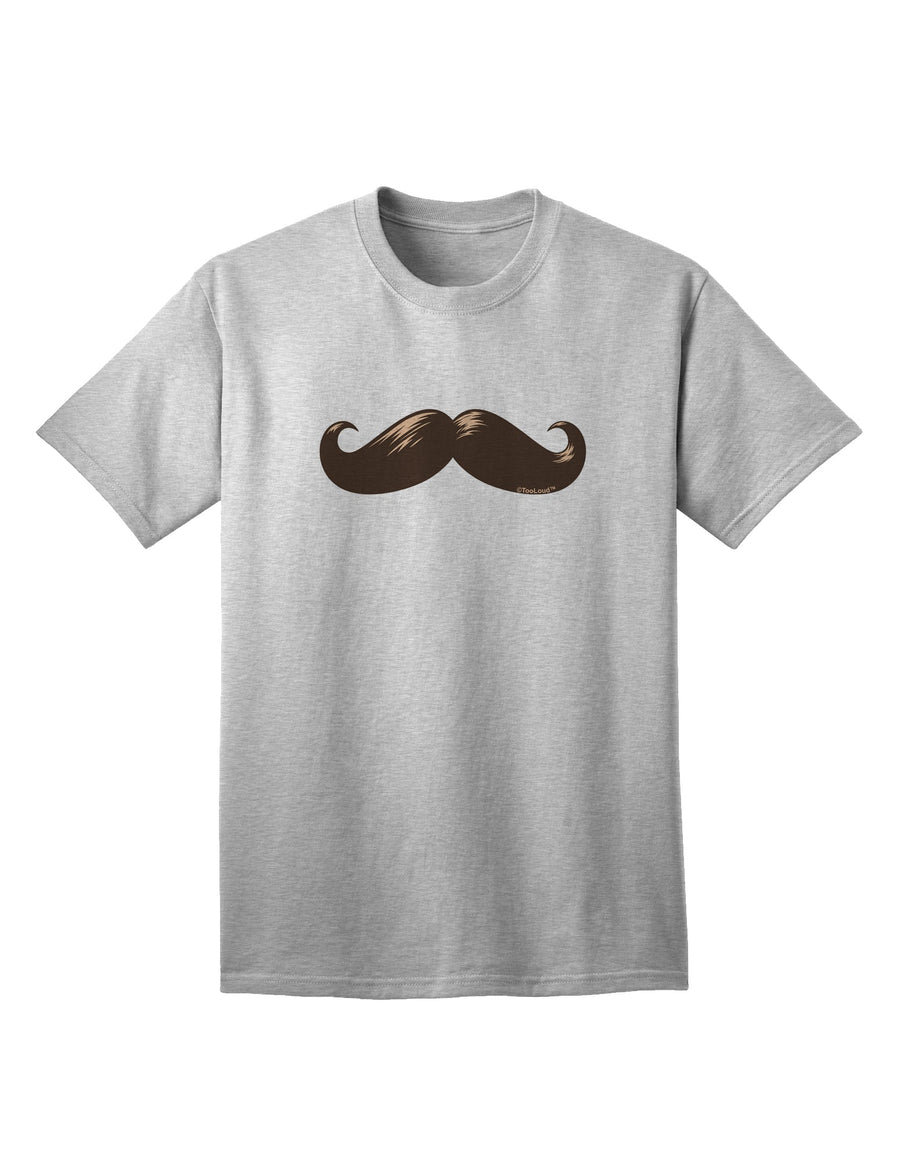 Premium Big Brown Mustache Adult T-Shirt - Uniquely Designed for Style and Comfort-Mens T-shirts-TooLoud-White-Small-Davson Sales