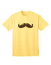 Premium Big Brown Mustache Adult T-Shirt - Uniquely Designed for Style and Comfort-Mens T-shirts-TooLoud-Yellow-Small-Davson Sales