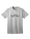 Premium Big Silver White Mustache Adult T-Shirt - A Statement Piece for the Modern Individual-Mens T-shirts-TooLoud-AshGray-Small-Davson Sales