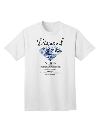 Premium Birthstone Diamond Adult T-Shirt - Elegance Meets Comfort-Mens T-shirts-TooLoud-White-Small-Davson Sales