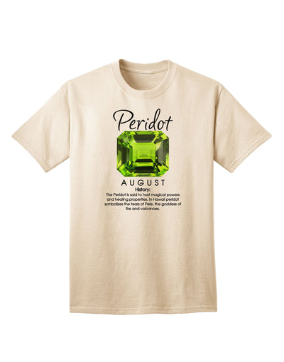 Premium Birthstone Peridot Adult T-Shirt - A Unique Ecommerce Collection-Mens T-shirts-TooLoud-Natural-Small-Davson Sales