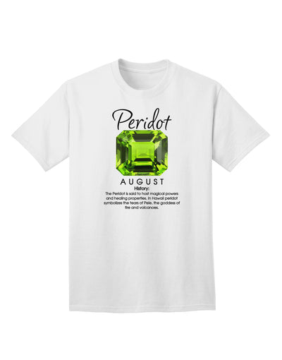 Premium Birthstone Peridot Adult T-Shirt - A Unique Ecommerce Collection-Mens T-shirts-TooLoud-White-Small-Davson Sales