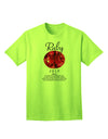 Premium Birthstone Ruby Adult T-Shirt - A Unique Expression of Elegance-Mens T-shirts-TooLoud-Neon-Green-Small-Davson Sales