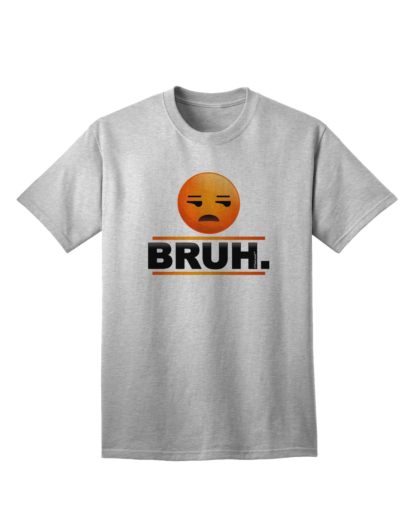 Premium Bruh Emoji Adult T-Shirt - Expressive Casual Wear Collection-Mens T-shirts-TooLoud-AshGray-Small-Davson Sales