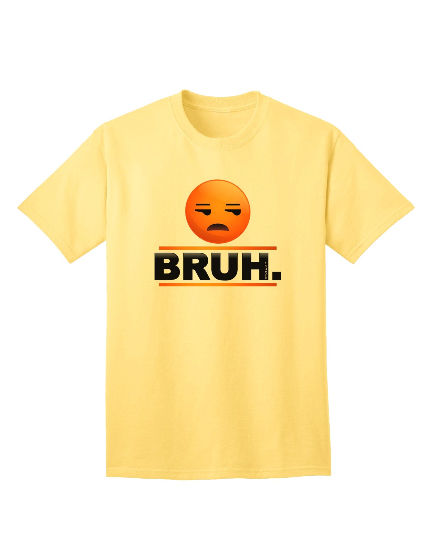 Premium Bruh Emoji Adult T-Shirt - Expressive Casual Wear Collection-Mens T-shirts-TooLoud-Yellow-Small-Davson Sales
