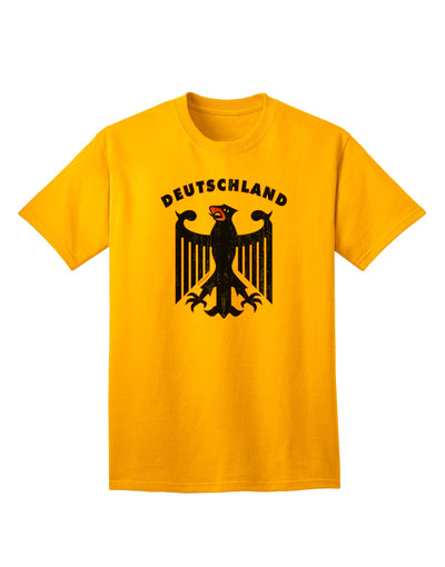 Premium Bundeswehr Logo Deutschland Adult T-Shirt - Authentic German Military Apparel-Mens T-shirts-TooLoud-Gold-Small-Davson Sales