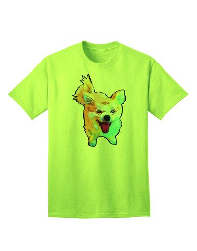 Premium Cartoon Pomeranian Adult T-Shirt - Exclusive Ecommerce Collection-Mens T-shirts-TooLoud-Neon-Green-Small-Davson Sales