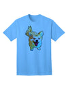 Premium Cartoon Pomeranian Adult T-Shirt - Exclusive Ecommerce Collection-Mens T-shirts-TooLoud-Aquatic-Blue-Small-Davson Sales