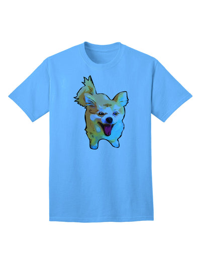 Premium Cartoon Pomeranian Adult T-Shirt - Exclusive Ecommerce Collection-Mens T-shirts-TooLoud-Aquatic-Blue-Small-Davson Sales