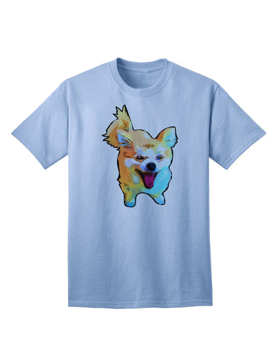 Premium Cartoon Pomeranian Adult T-Shirt - Exclusive Ecommerce Collection-Mens T-shirts-TooLoud-Light-Blue-Small-Davson Sales