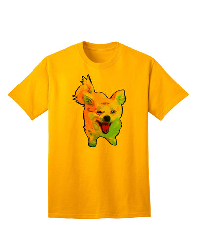 Premium Cartoon Pomeranian Adult T-Shirt - Exclusive Ecommerce Collection-Mens T-shirts-TooLoud-Gold-Small-Davson Sales