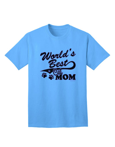 Premium Cat Mom Adult T-Shirt by TooLoud - Unmatched Quality for Feline Enthusiasts-Mens T-shirts-TooLoud-Aquatic-Blue-Small-Davson Sales