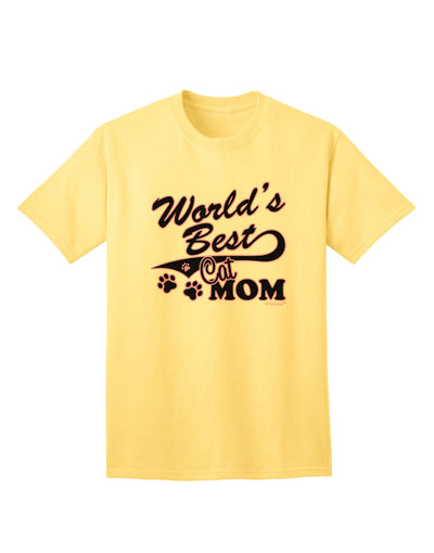 Premium Cat Mom Adult T-Shirt by TooLoud - Unmatched Quality for Feline Enthusiasts-Mens T-shirts-TooLoud-Yellow-Small-Davson Sales