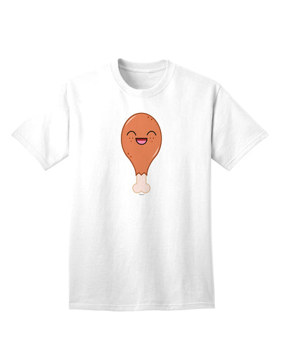 Premium Chicken Leg Adult T-Shirt for Discerning Shoppers-Mens T-shirts-TooLoud-White-Small-Davson Sales