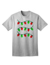 Premium Christmas Lights Red and Green Adult T-Shirt - Festive Ecommerce Collection-Mens T-shirts-TooLoud-AshGray-Small-Davson Sales