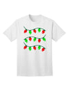 Premium Christmas Lights Red and Green Adult T-Shirt - Festive Ecommerce Collection-Mens T-shirts-TooLoud-White-Small-Davson Sales