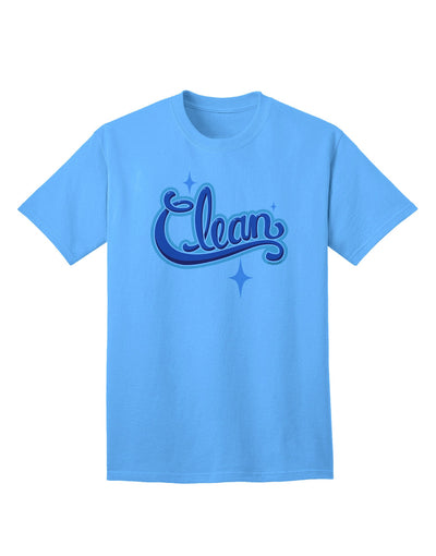 Premium Clean Text Adult T-Shirt Collection-Mens T-shirts-TooLoud-Aquatic-Blue-Small-Davson Sales