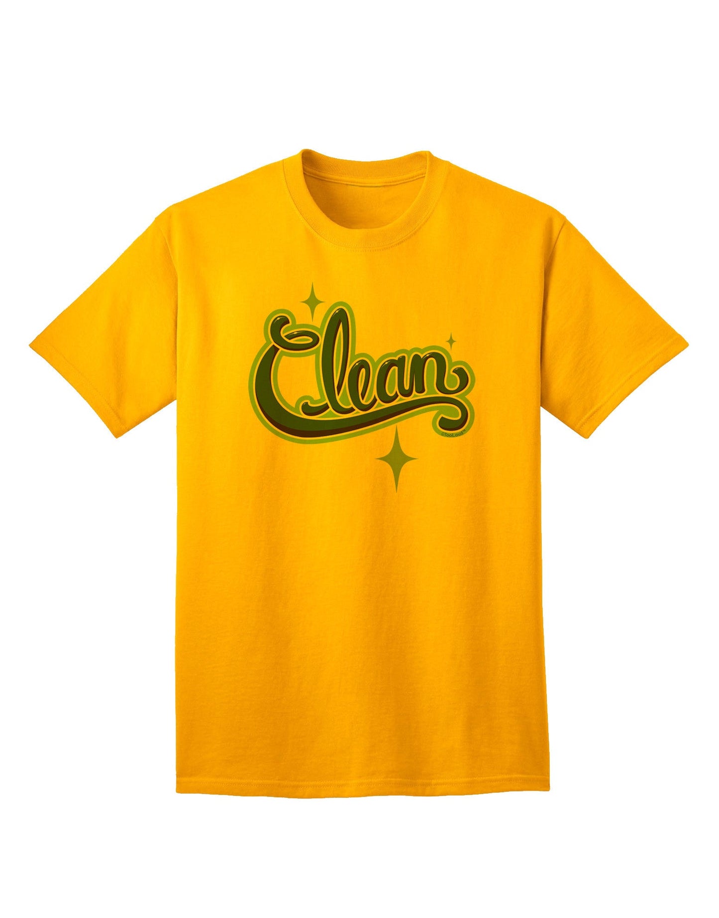 Premium Clean Text Adult T-Shirt Collection-Mens T-shirts-TooLoud-Gold-Small-Davson Sales