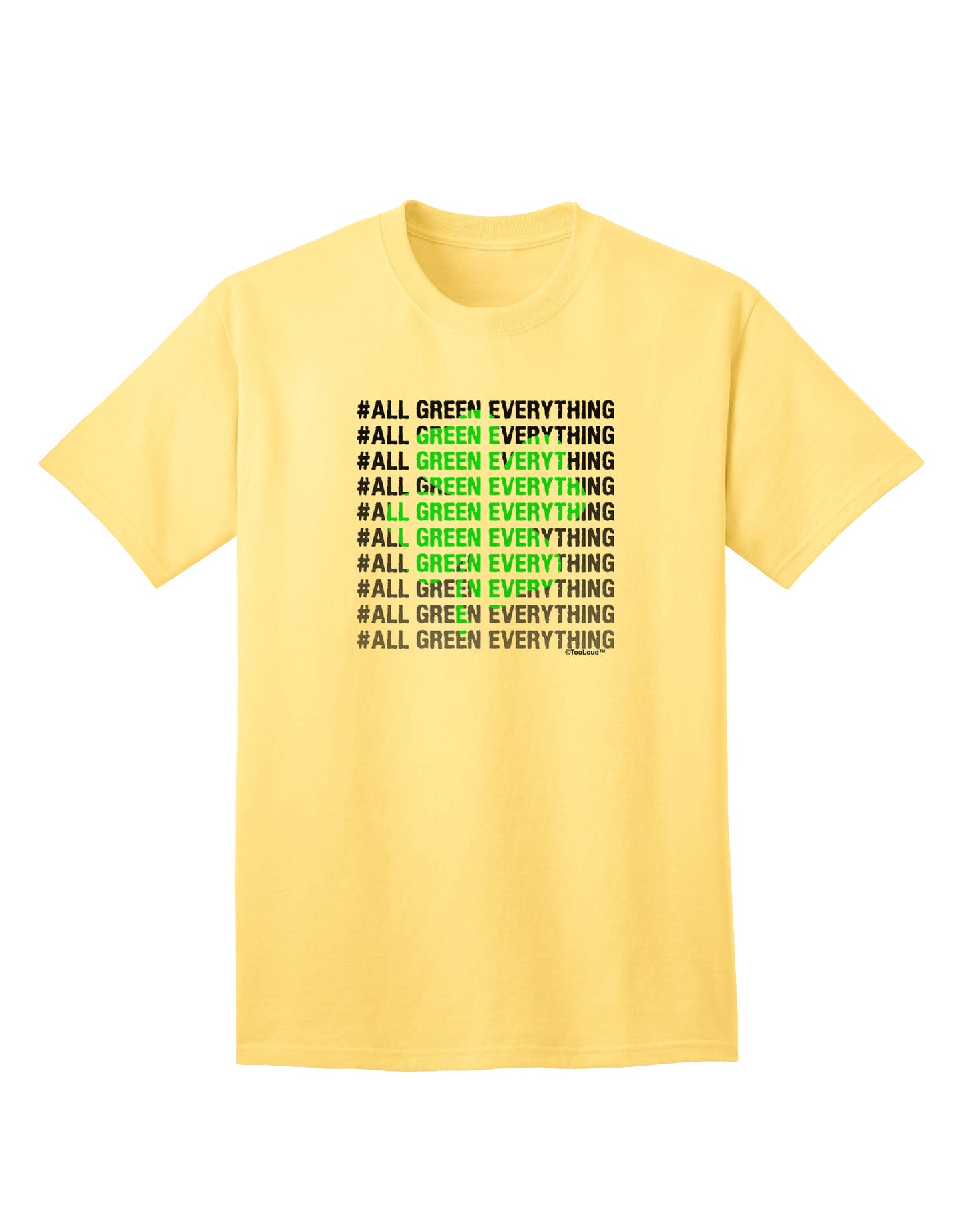 Premium Collection: All Green Everything - Clover Adult T-Shirt for the Eco-Conscious Shopper-Mens T-shirts-TooLoud-Yellow-Small-Davson Sales