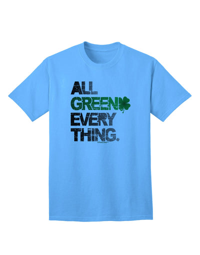 Premium Collection: All Green Everything - Distressed Adult T-Shirt for the Eco-Conscious Fashionista-Mens T-shirts-TooLoud-Aquatic-Blue-Small-Davson Sales