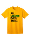 Premium Collection: All Green Everything - Distressed Adult T-Shirt for the Eco-Conscious Fashionista-Mens T-shirts-TooLoud-Gold-Small-Davson Sales