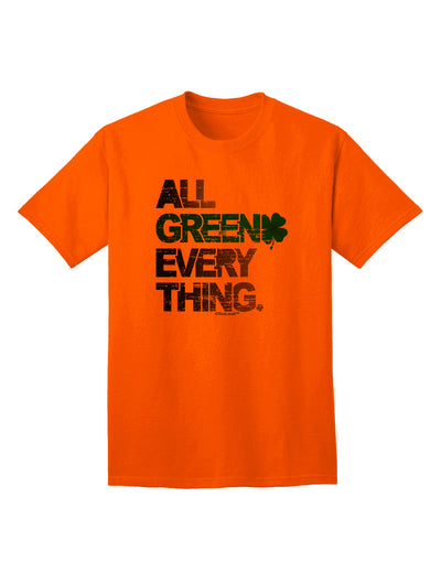 Premium Collection: All Green Everything - Distressed Adult T-Shirt for the Eco-Conscious Fashionista-Mens T-shirts-TooLoud-Orange-Small-Davson Sales