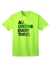 Premium Collection: All Green Everything - Distressed Adult T-Shirt for the Eco-Conscious Fashionista-Mens T-shirts-TooLoud-Neon-Green-Small-Davson Sales