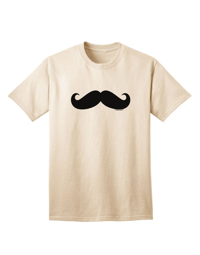 Premium Collection: Big Fancy Mustache Adult T-Shirt - Elegance Meets Comfort-Mens T-shirts-TooLoud-Natural-Small-Davson Sales