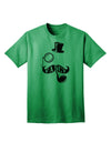 Premium Collection: Fancy Tophat, Mustache, Pipe, and Monocle - Adult T-Shirt for the Discerning Gentleman-Mens T-shirts-TooLoud-Kelly-Green-Small-Davson Sales