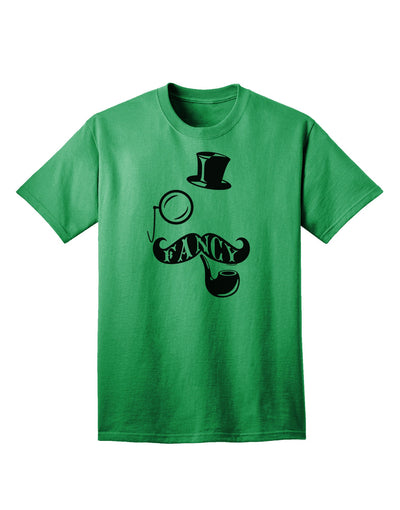 Premium Collection: Fancy Tophat, Mustache, Pipe, and Monocle - Adult T-Shirt for the Discerning Gentleman-Mens T-shirts-TooLoud-Kelly-Green-Small-Davson Sales