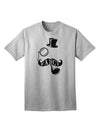 Premium Collection: Fancy Tophat, Mustache, Pipe, and Monocle - Adult T-Shirt for the Discerning Gentleman-Mens T-shirts-TooLoud-AshGray-Small-Davson Sales