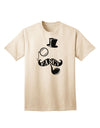 Premium Collection: Fancy Tophat, Mustache, Pipe, and Monocle - Adult T-Shirt for the Discerning Gentleman-Mens T-shirts-TooLoud-Natural-Small-Davson Sales