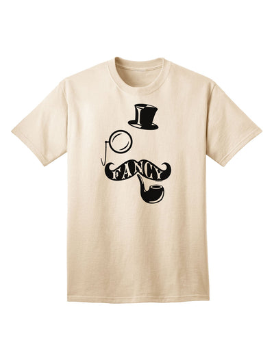 Premium Collection: Fancy Tophat, Mustache, Pipe, and Monocle - Adult T-Shirt for the Discerning Gentleman-Mens T-shirts-TooLoud-Natural-Small-Davson Sales