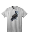 Premium Collection: Great Horned Owl Photo Adult T-Shirt-Mens T-shirts-TooLoud-AshGray-Small-Davson Sales